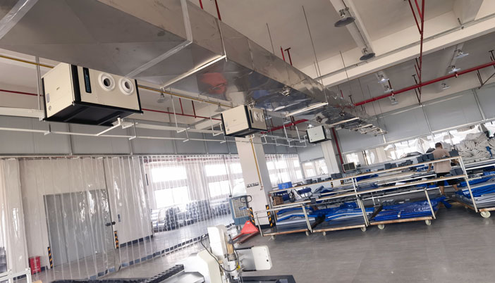 車間制冷降溫，安裝蒸發冷省電空調-臥式射流